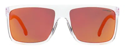 Carrera Flat-top Rectangular Sunglasses In White