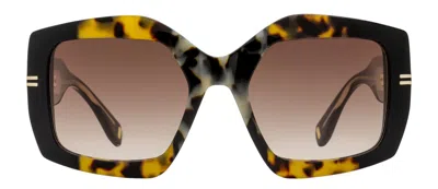 Marc Jacobs Oversized Square-frame Sunglasses In Brown
