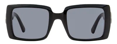 Moncler Ml0244 Bold Rectangle Frame Sunglasses In Multi