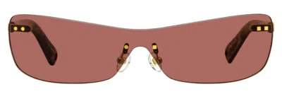 Jacquemus Jac69s Oversized Sculptural Wrap Sunglasses In Multi