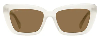 Max Mara Mm0171 Tapered Rectangular Acetate Sunglasses In Multi