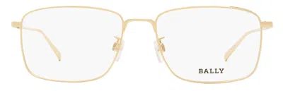 Bally By5027d Thin Metal Rectangular Eyeglasses In Gold