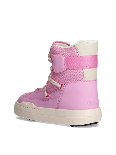 Moon Boot Park Sneaker Boot In Pink