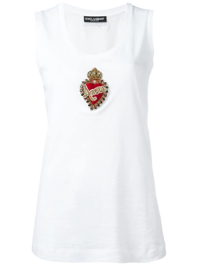 Dolce & Gabbana Crown Logo Vest - White