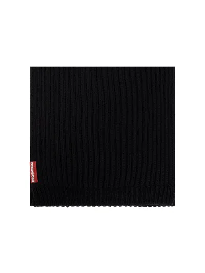 Dsquared2 Hat And Scarf Set In Black