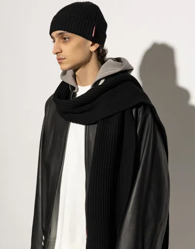 Dsquared2 Hat And Scarf Set In Black