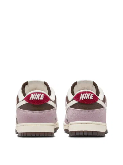 Nike Dunk Low Leather And Suede Sneakers In Purple