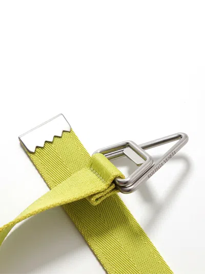 Bottega Veneta Triangular Needle Buckle Belt In Green