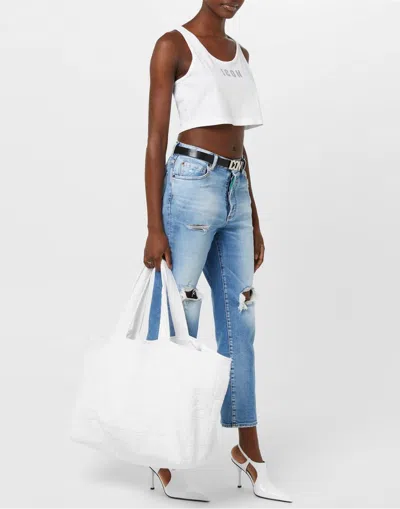 Dsquared2 Tote Bag In White