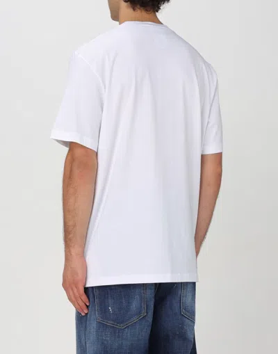 Dsquared2 Bear Logo Regular Fit T-shirt In White