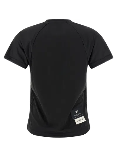 Y-3 W Run T-shirt In Black