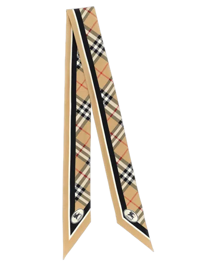 Burberry Rectangular Check Pattern Mens Scarf Accessory In Multi