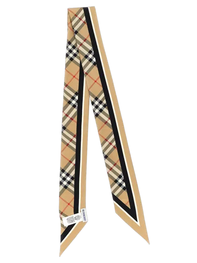 Burberry Rectangular Check Pattern Mens Scarf Accessory In Multi