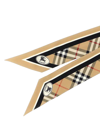 Burberry Rectangular Check Pattern Mens Scarf Accessory In Multi