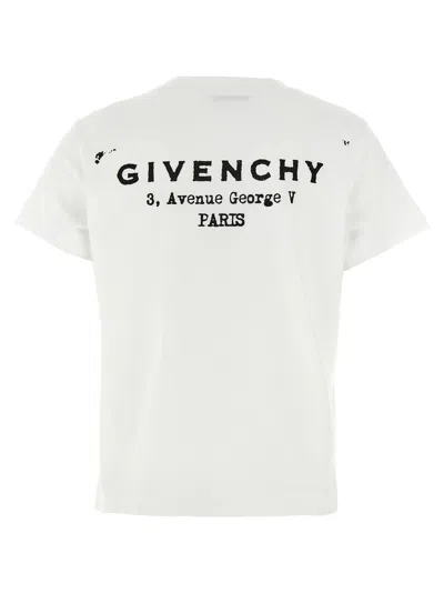 Givenchy Logo-embroidered Cotton T-shirt In White