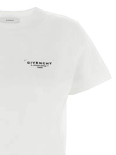 Givenchy Logo-embroidered Cotton T-shirt In White