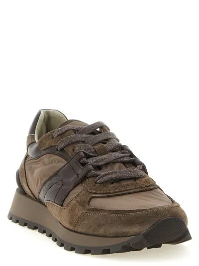 Brunello Cucinelli Active Sneaker In Brown