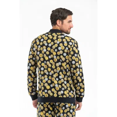 Moschino Coin-pattern Cotton Sweatshirt In Multi