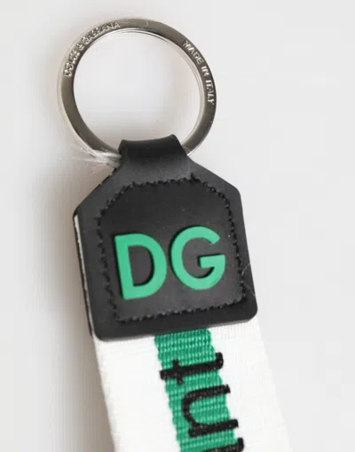 Dolce & Gabbana Logo-printed Polyester Key Case In Multi