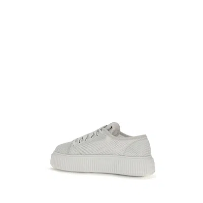 Miu Miu Mesh Platform Sneaker In White