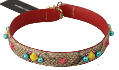 Dolce & Gabbana Shoulder Strap In Beige