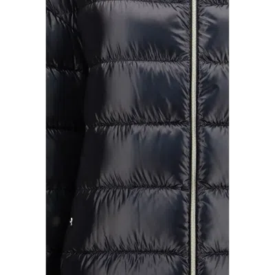 Herno Quilted Midi Down Jacket In Black