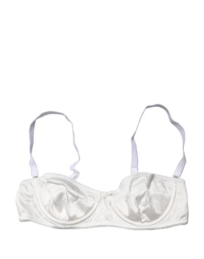 Dolce & Gabbana Semi-pad Underwire Balconette Bra In White