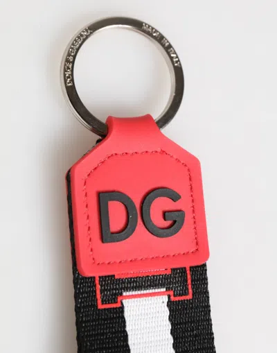 Dolce & Gabbana Logo-embroidered Key Case In Multi