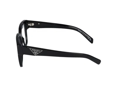 Prada 0pr Acetate Square-frame Eyeglasses In Black