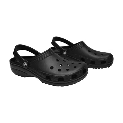 Crocs Perforated Clog Slipper In Black