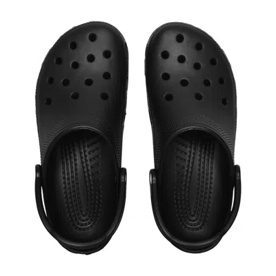Crocs Perforated Clog Slipper In Black
