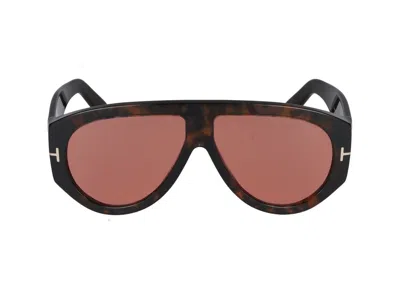 Tom Ford Ft1044 Injected Pilot Sunglasses In Brown