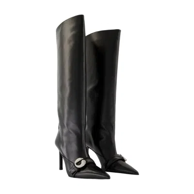 Coperni Pointed-toe Leather Boot In Black