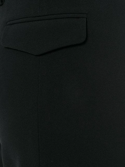 Shop Alberto Biani Flap Pocket Cropped Trousers In Black