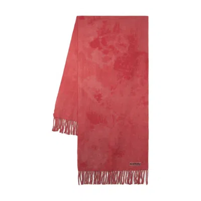 Acne Studios Canada Tie Dye Scarf In Pink