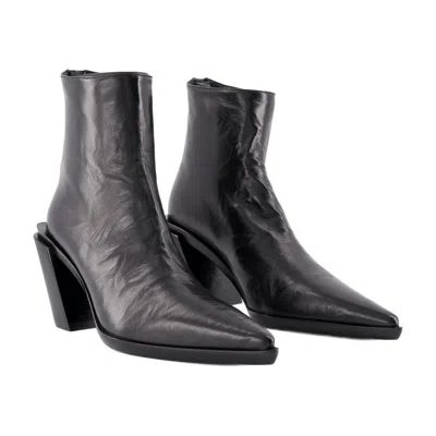 Ann Demeulemeester Ankle Boot In Blue