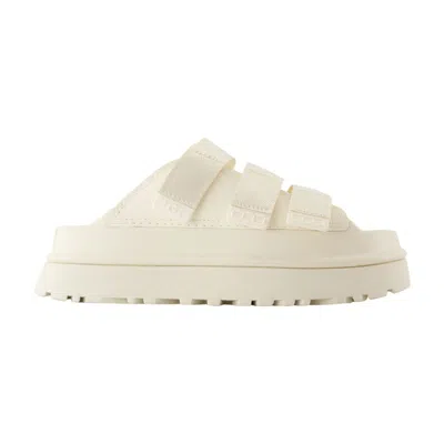Ugg Chunky Platform Slide Sandal In White