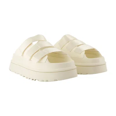Ugg Chunky Platform Slide Sandal In White