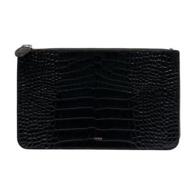 Totême Toteme Threefold Wallet In Black