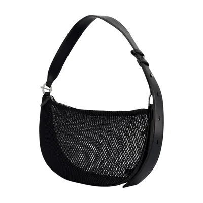 Samsoe & Samsoe Samsøe Samsøe Mesh Nylon Shoulder Bag In Black