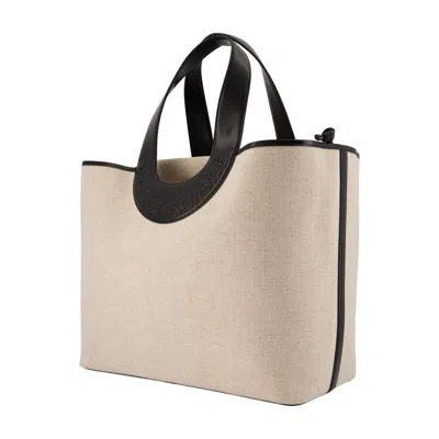 Samsoe & Samsoe Samsøe Samsøe Cotton Canvas Shopper Tote Bag In Beige
