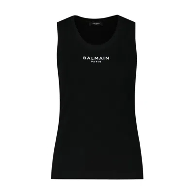 Balmain Tank Top In Black