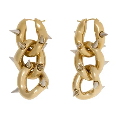 Acne Studios Spike Earrings In Gold