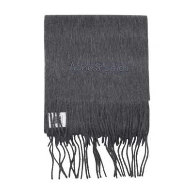 Acne Studios Wool Scarf In Gray