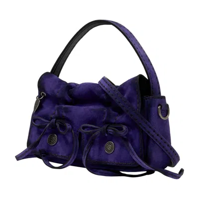Acne Studios Shoulder Bag In Purple