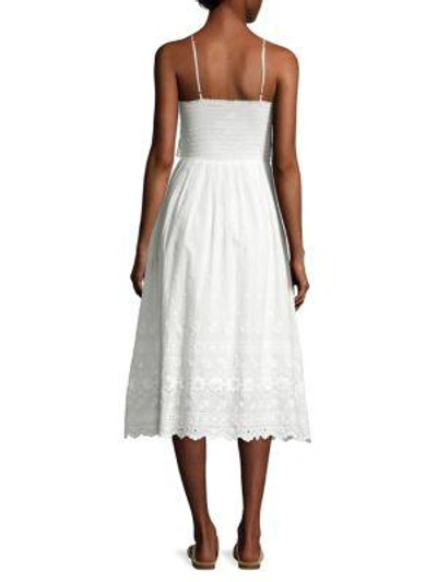 Shop Loveshackfancy Jenna Eyelet Dress In Ivory