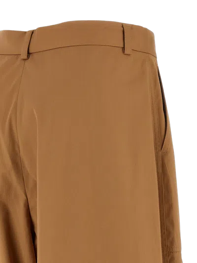Stella Mccartney Cotton Cargo Cargo Pants In Brown