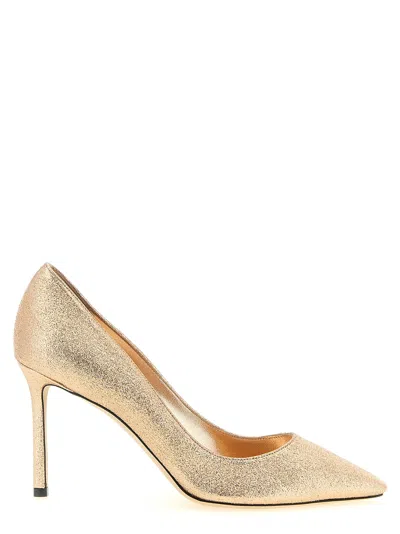 Jimmy Choo Romy 85 Glitter-effect Pumps In Multi