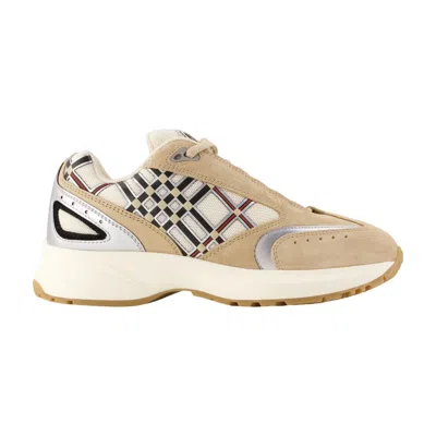 Burberry Eclipse Runner Sneaker In Beige