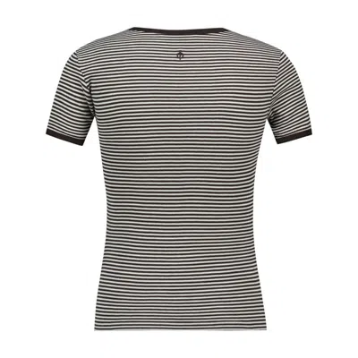 Samsoe & Samsoe Salinas Horizontal-stripe Ribbed T-shirt In Multi